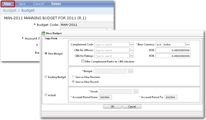 Budget Copy and Delete - SAGE